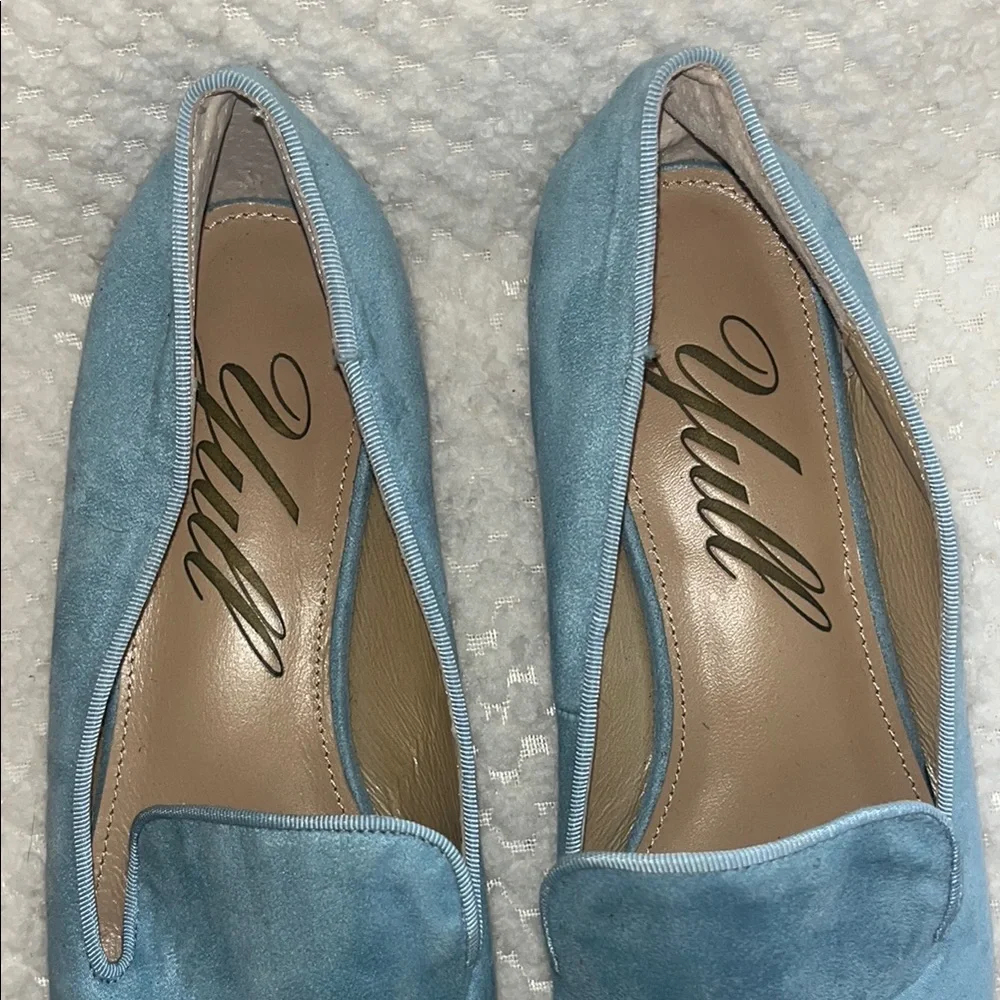 YULL Womens Loafers Blue Embroidered Watermelon and Pineapple size UK  7 US 9